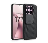 Nillkin case for Xiaomi 17T Case Slide Camera Cover, Shockproof Black | TPU+PC shockproof case, air cushion corners, matte black anti-slip texture,Military-Grade Protection