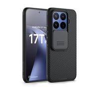 Nillkin Case for Xiaomi 17T Pro, Sliding Camera Cover, Shockproof Black | 5000+ Slide Tests, Lens Protection, Shockproof PC+TPU, Air-Cushioned Corners, Anti-Slip Grip, Wireless Charging Compatible
