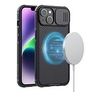Nillkin Compatible with iPhone 14 Plus Case MagSafe, CamShield Pro Magnetic Case with Sliding Camera Protective Cover, Support Wireless Charging Cover for iPhone 14 Plus 6.7 inch - Black