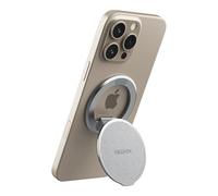 Nillkin Dual Magnetic Ring Phone Stand,Portable Magsafe Car Mount & Desk Stand, Adjustable Holder for iPhone 16/15/14/13 Series, Fits Gym/Wall/Mirror/Office(Metal Rings)-Gray