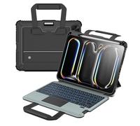 Nillkin Easy Carry Go Keyboard Case for iPad Pro 11 inch (M4,2024) with Handle, 180°Adjustatable Stand,Pencil Holder,Backlit Magic Keyboard with Trackpad,Magnetic Detachable Keyboard -Black