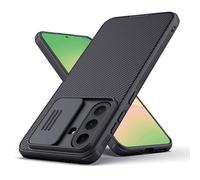 Nillkin for Galaxy A56 Case with Slide Camera Cover [Upgraded Camera Lens Protection] [Hard PC+Soft TPU Bumper+Air Cushions] Slim Shockproof Protective Phone Case for Samsung Galaxy A56 6.3" 5G, Black