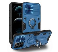 Nillkin for iPhone 13 Pro Case, Military Grade Case with Kickstand & Camera Cover, Heavy Duty with Camera Lens Protection and Stand, Blue