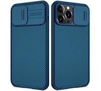 Nillkin for iPhone 13 Pro Max Case with Camera Cover, Shockproof DustProof Antiskid Slim Protective Cover Case, Hard PC and TPU for iPhone 13 Pro Max Phone Case Blue