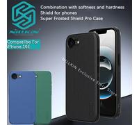 Nillkin For iPhone 16E Case Super Frosted Shield Pro Case Hard shock resistant phone case protective cover For iPhone 16e Blue