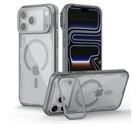 Nillkin for iPhone 17 Pro Magnetic Case, Compatible with Magsafe, Never Yellow & Clear, Camera & Privacy Protection, Translucent Case with Adjustable Camera Kickstand, iPhone 17 Pro 6.3" Cover, Gray