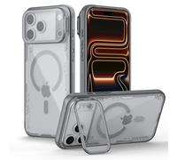 Nillkin for iPhone 17 Pro Max Magnetic Case, Compatible with Magsafe, Never Yellow & Clear, Camera & Privacy Protection, Translucent Case with Adjustable Camera Kickstand, iPhone 17 Pro Max Cover,Gray