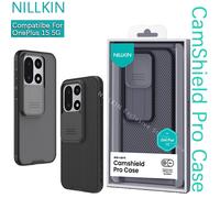 Nillkin For OnePlus 15 hard shell CamShield Pro Case Clear Black TPU+PC Lens sliding window cover phone case shell black