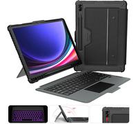 Nillkin for Samsung Galaxy Tab S10 Plus/S9 Plus 12.4" Case with Keyboard, Detachable 7-Color Backlit Magic Keyboard Case with Camera Cover, Trackpad, S Pen Holder for Galaxy Tab S10 Plus