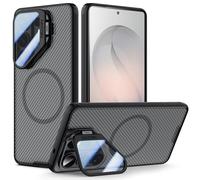 Nillkin for Samsung S26 Ultra Magnetic Case, Compatible with Magsafe, Adjustable Kickstand, Thin Slim Fit, Upgraded Camera Protection, Shockproof Protective Galaxy S26 Ultra Case, Transparent Black