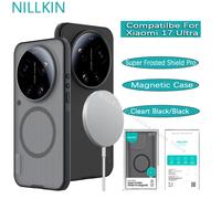 Nillkin For Xiaomi 17 Ultra Super Frosted Shield Pro Magnetic Plastic hard shell protective airbag phone case shell Cleart Black Magsafe