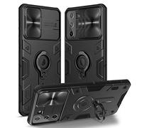 Nillkin Galaxy S21 Ultra Case, CamShield Armor Case with Slide Camera Cover, PC TPU Impact-Resistant Bumpers Protective Case with Ring Kickstand Compatible with Samsung Galaxy S21 Ultra 6.8 inch Black