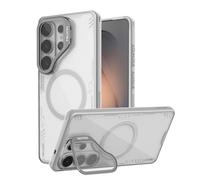 Nillkin Iceblade Magnetic Case for Samsung Galaxy S26 Ultra, Compatible with Magsafe, Transparent Camera Protection Stand Phone Cover Shockproof Protective Case (Gray)