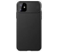 Nillkin IPhone 11Pro Max black mirror series case, sliding cover design, scratch proof goggles, 360 ° edge sealing, fingerprint proof, peeping proof, privacy protection, black and pink (Black)