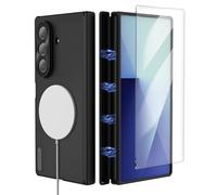 Nillkin Magnetic Case for Galaxy Z Fold 7, Hinge Protection, Compatible with Magsafe, Built-in Screen Protector, Slim Fit Protective Phone Case for Samsung Galaxy Z Fold 7-Black