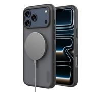 Nillkin Magnetic Case for iPhone 17 Pro 6.3'' 2025, Compatible with MagSafe, Military Grade Drop Tested, Shockproof Slim Thin Fit Cover, Frosted Shield Pro Case for iPhone 17 Pro, Transparent Black