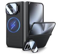 Nillkin Magnetic Case for Pixel 10 Pro Fold with Hinge Protection, Bulit- in Camera Kickstand, Pixelsnap & MagSafe Compatible, Military-Grade Shockproof Slim Fit Cover for Google 10 Pro Fold, Black