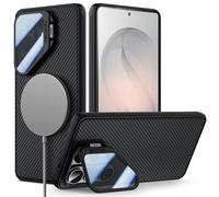 Nillkin Magnetic Case for Samsung S26 Ultra, Compatible with Magsafe, Built-in Adjustable Kickstand, Thin Slim Fit, Upgraded Camera Lens Protection, Shockproof Protective Galaxy S26 Ultra Case, Black