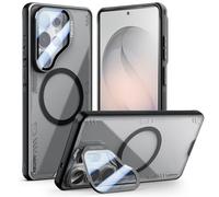 Nillkin Magnetic Case for Samsung S26 Ultra with Adjustable Camera Stand, Compatible with Magsafe, Clear & Never Yellow, Camera Protection, Slim Fit Translucent Cover for Galaxy S26 Ultra 6.9", Black