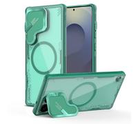 Nillkin Magnetic for Galaxy S25 Ultra Case Clear, Compatible with Magsafe, Never Yellow & Biodegradable Material, Translucent Case with Kickstand & Camera Cover for Samsung Galaxy S25 Ultra,Green