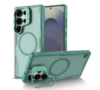 Nillkin Magnetic for Galaxy S25 Ultra Case Clear, Compatible with Magsafe, Never Yellow & Biodegradable Material, Translucent Case with Kickstand & Camera Cover for Samsung Galaxy S25 Ultra,Green