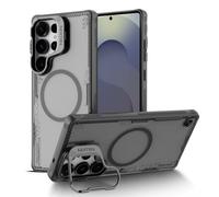 Nillkin Magnetic for Galaxy S25 Ultra Case Clear, Compatible with Magsafe, Never Yellow & Biodegradable Material, Translucent Case with Kickstand & Camera Cover for Samsung Galaxy S25 Ultra, Black