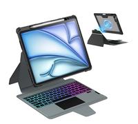 Nillkin Magnetic Keyboard Case for iPad Air 11-inch (M3/M2)& Air 5th/4th Generation, iPad Pro 11(1st/2nd/3rd/4th Gen) Rugged Case with Detachable Backlit Keyboard, Trackpad, Portrait/Landscape Modes