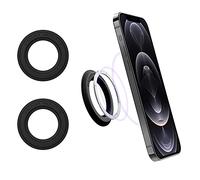 Nillkin Magsafe Wall Mount Cell Phone Stand, Shower Phone Holder Mount for iPhone 17/16/15/14 Pro Max Series/Magnetic Case/Magsafe Ring,2 Pack SnapHold Magnetic Sticker for Gym Kitchen Bathroom, Black