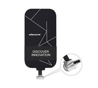 Nillkin Wireless Charging Receiver and Adapter for phone, Qi Wireless Charger Receiver Module for Samsung Galaxy A51/A52/A53/A54/A55, Google Pixel, LG, and Other USB-C Phones, Type-C Short Version