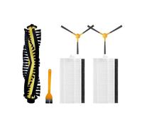 Nilnyvda Compatible With Compatible With Tesvor S4 Robot Vacuum Cleaner Replacement Spare Parts Accessories Consumables Main Side Brush Hepa Filter Mop Pad(Set A)
