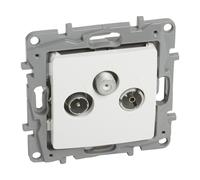 NILOE 2 MODULE WHITE TV SATELLITE SOCKET TERMINATION 10DB 764565