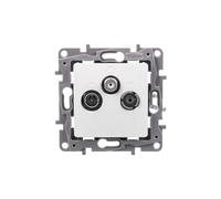 NILOE RTV SAT Antenna Socket Terminal 10 dB White 764565