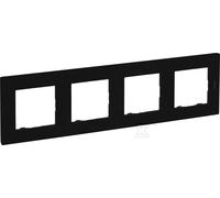 NILOE STEP 863594 4-Gang Frame Black
