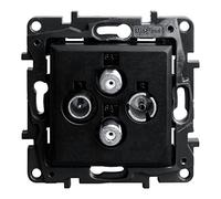 Niloe Step TV-R-SAT-SAT Socket Flush-Mounted Black 1.5 dB