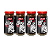 Nilon’s Geela Masala Meat Paste 4 x 250g - Silbatte Wala Masala for Mutton, Beef & Lamb | Authentic Indian Cooking Paste | Halal