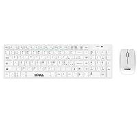 Wireless Mouse And Keyboard Kit Italian Layout Ita Qwerty Universal White