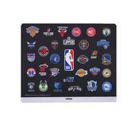 Nilox, Mouse Pad NBA Black, Mouse Pad with Antistatic and Non Slip Surface, Suitable for Optical and Laser Mice, Size 21x25.5x0.5cm and Weight of 50g