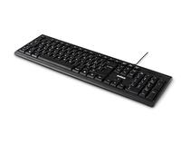 Nilox NXKBIT000011 Ergonomic USB Keyboard Lightweight and Compact with Italian Layout Wear-Resistant Cable 1.5m Black Keyboard Compatible with Windows, Linux and Mac