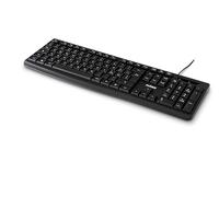 Nilox NXKBIT000013 USB Keyboard Lightweight and Compact with Italian Layout Wear-Resistant Cable 1.5m Black Keyboard Compatible with Windows, Linux and Mac