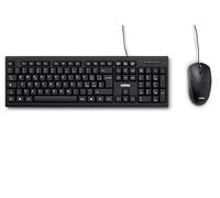 Nilox NXKMIT0011 USB Keyboard and Mouse Italian Layout Keyboard Mouse with Optical Sensor 1600 DPI Compatible with Windows, Linux and Mac