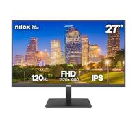 Nilox NXM27FHD1204 27" Full HD IPS Gaming Monitor, 120Hz Frequency, 4ms Response Time, 3.5mm Audio Output, HDMI/DP Connections, VESA 100x100mm