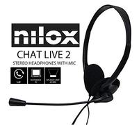 Nilox, PC Stereo Headset, PC Headphones for School and Office, Adjustable Headba
