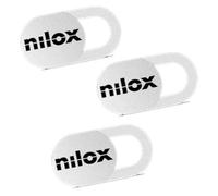 Nilox - Privacy Webcam Cover - Sliding PC Camera Cover - Ultra-thin Design - Suitable for Notebook, Tablet and TV - Pack of 3 - White Color