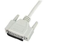 Nilox RS232 25pin/25pin, 3 m, m/m - Network cable (3 M, M/M) White