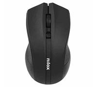 Nilox Wireless Mouse 1600DPI, Black, Computer Accessories