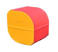 NILoykg& Gymnastics Skill Shape Tumbling Mat/Backflip Equipment, Somersault Back Handspring Trainer for Home Gym Exercise Gymnastics Fitness,78x78x61cm