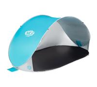 NILS CAMP NC3174 self-pitching beach tent, turquoise-gray