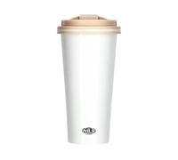 Nils Camp Nils Camp Thermal Mug with Handle, Thermos Flask, 500 ml, Coffee Mug to Go, Insulated Bottle for Hot and Cold Drinks, White