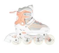 NILS Extreme NH18190 2in1 inline skates, white and pink, size S (29-33), with replaceable hockey blade