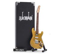 Nils Logren Guitar - Miniature Guitar Replica - Music Gifts - Handmade Ornamental 1/4 Scale - Includes a Display Box, Name Tag and Miniature Guitar Stand